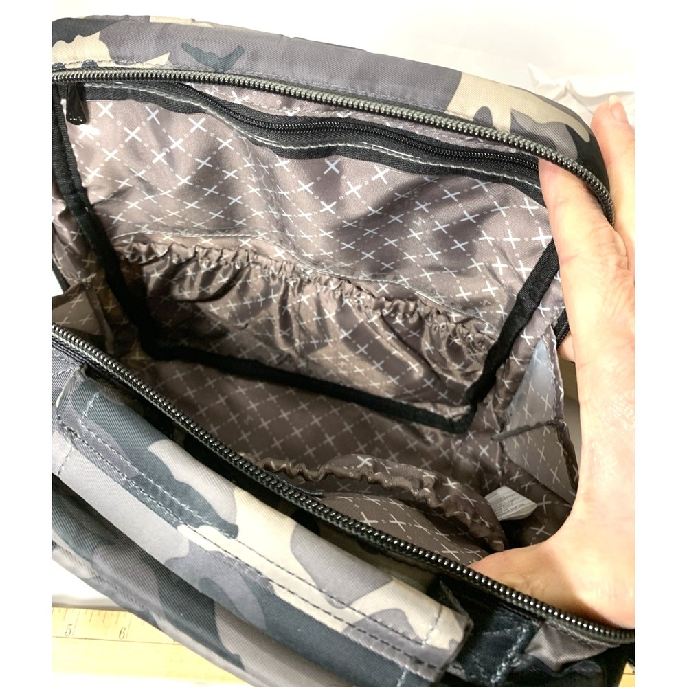 LUG Ranger Crossbody Bag Gray Camo Travel Organizer Pockets - Picture 8 of 12